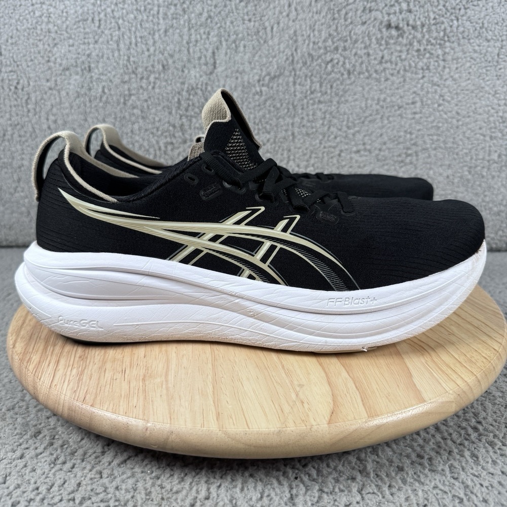 Asics Gel-Nimbus 28 Mens Size 12 Black Athletic Running Shoes 1011C127